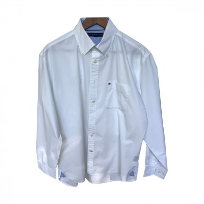 Tommy Hilfiger White Cotton Shirt size L