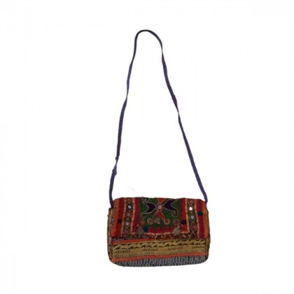 Multicolor boho style handbag