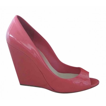 Miu Miu pink patent leather heels size 38