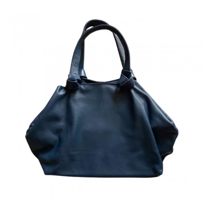 Callista Crafts navy calf leather large tote bag