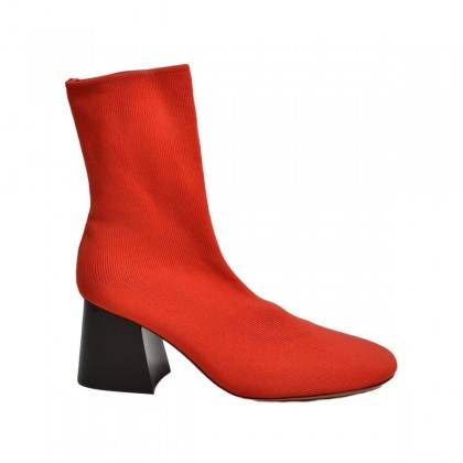 Celine red cloth ankle boots size 38 NEW