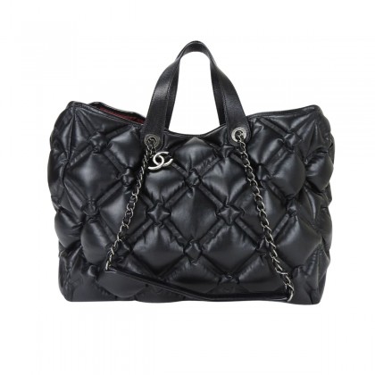 CHANEL large leather tote bag
