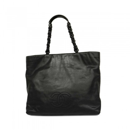 CHANEL leather tote bag