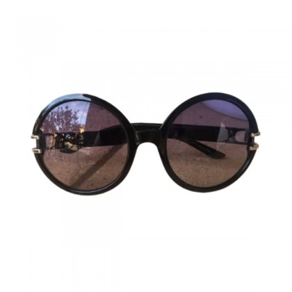 Christian Dior black round sunglasses 