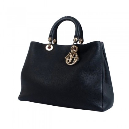 Dior Diorissimo black leather bag 