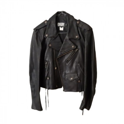 DKNY  leather biker jacket size S