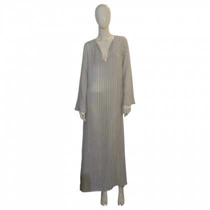 Twins Black & White Striped Summer Maxi Long Sleeves Caftan dress size M