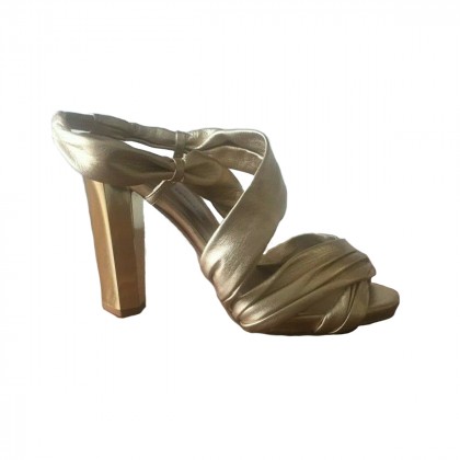 DVF Gold Heel Sandals  size IT 37