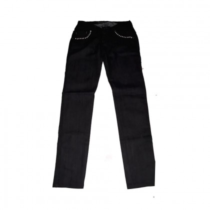 Take two black jeans with decorative trucks and pearls size 27 