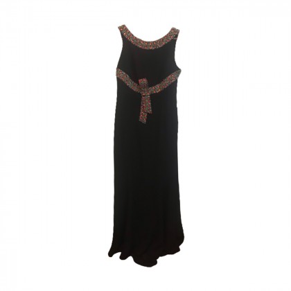 Escada Black Maxi Silk Gown size 38