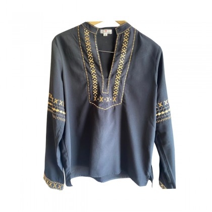 Etoile Coral silk blouse