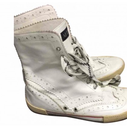 Armani Jeans white leather lace ups size IT36 or US6 