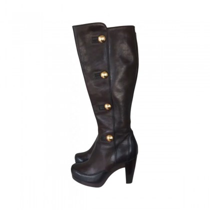Fendi leather boots size IT 37.5