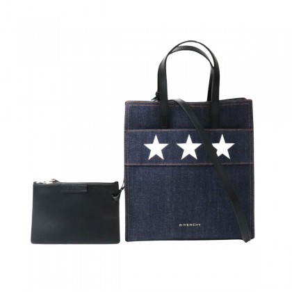 GIVENCHY denim shopper with matching pouch