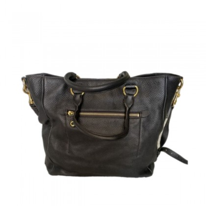 CARSHOE black nappa leather shoulder/tote bag