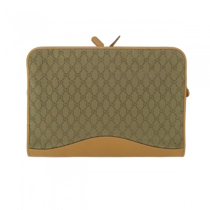 GUCCI GG canvas large clutch/document holder 