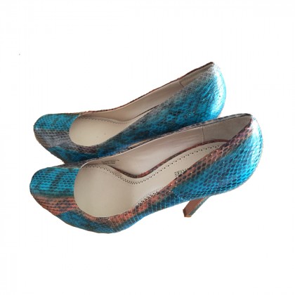 Multicolor snakeskin print heels size 37-brand new