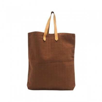 HERMES cotton and leather  Ahmedabad large Tote bag
