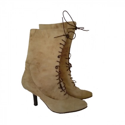 Suede lace up Booties size 38