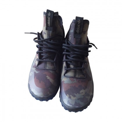 ADIDAS TUBULAR X camouflage print high sneakers