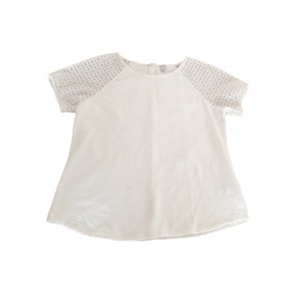 J CREW  broderie anglaise detailed top