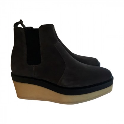 PIERRE HARDY SUEDE ANKLE BOOTS 