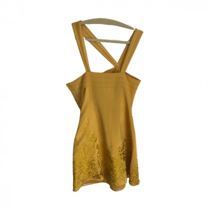 Karen Millen Gold Party Dress size UK 16