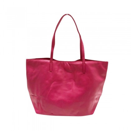 LOEWE pink leather tote bag
