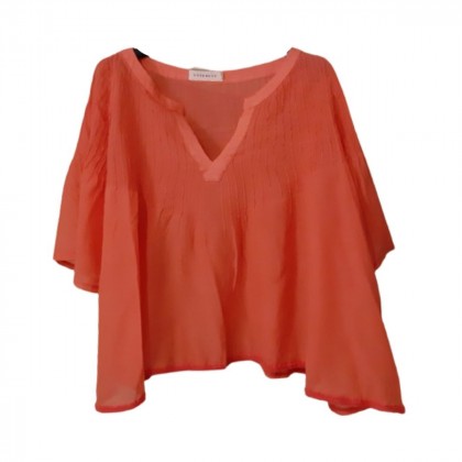Loose fit top in silk and cotton size 3