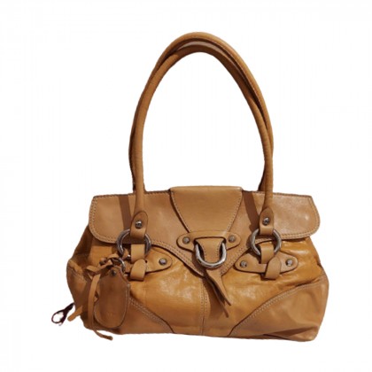 Luana camel leather handbag