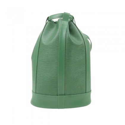 LOUIS VUITTON Randonee green leather epi backpack 