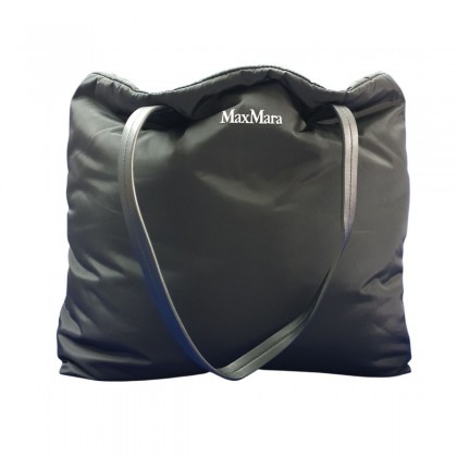 Max Mara black nylon large tote bag 