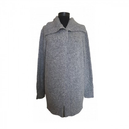 MAX MARA grey wool cardi coat size M brand new