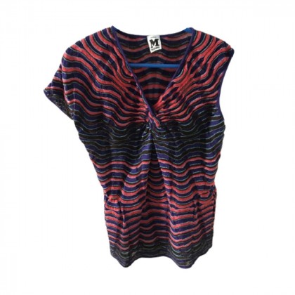 Missoni V neck multicolored knitted top size IT40