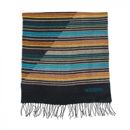 Missoni double faced wool multicolor scarf