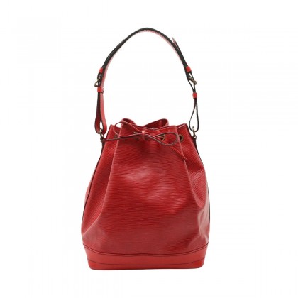LOUIS VUITTON Red epi leather Noe GM
