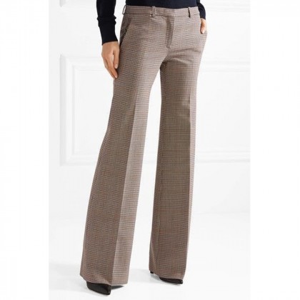Theory - Demitria checked wool-blend straight-leg pants size IT42