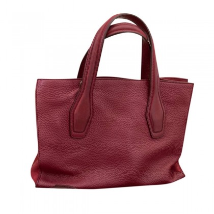 TOD'S burgundy leather crossbody/ tote bag 