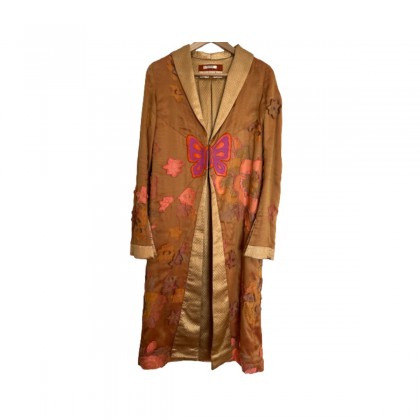 Voyage silk embroidered coat size S 