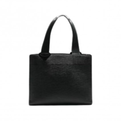 LOUIS VUITTON black epi leather Gemeaux tote bag 