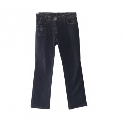 LOUIS VUITTON black monogram jeans size IT 38