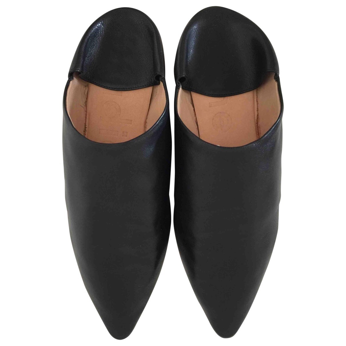 Acne Black Mules