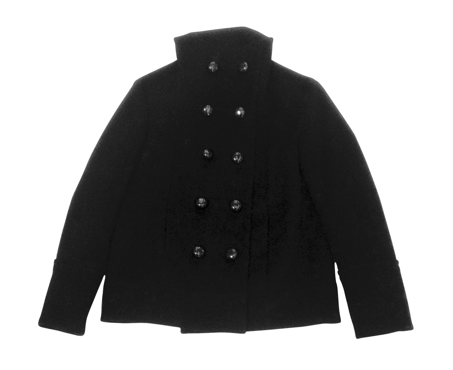 CELINE BLACK PEA COAT